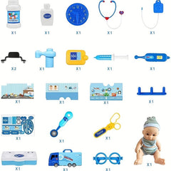 21pcs Medical Equipment Car Doctor Set for Children