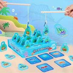 Wooden Fishing Game Preschool Fine Motor Skills Learning