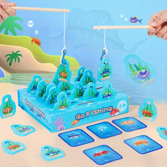 Wooden Fishing Game Preschool Fine Motor Skills Learning
