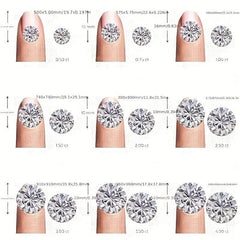 2PCS Moissanite Engagement & Wedding Rings Set For Women, Eternity Promise Ring