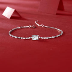 Moissanite Tennis Bracelet 925 Sterling Silver Women's Tennis Bracelet