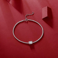 Moissanite Tennis Bracelet 925 Sterling Silver Women's Tennis Bracelet