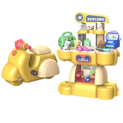 Kids 2-in-1 Pet Doctor & Kitchen Play Set