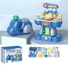 Kids 2-in-1 Pet Doctor & Kitchen Play Set