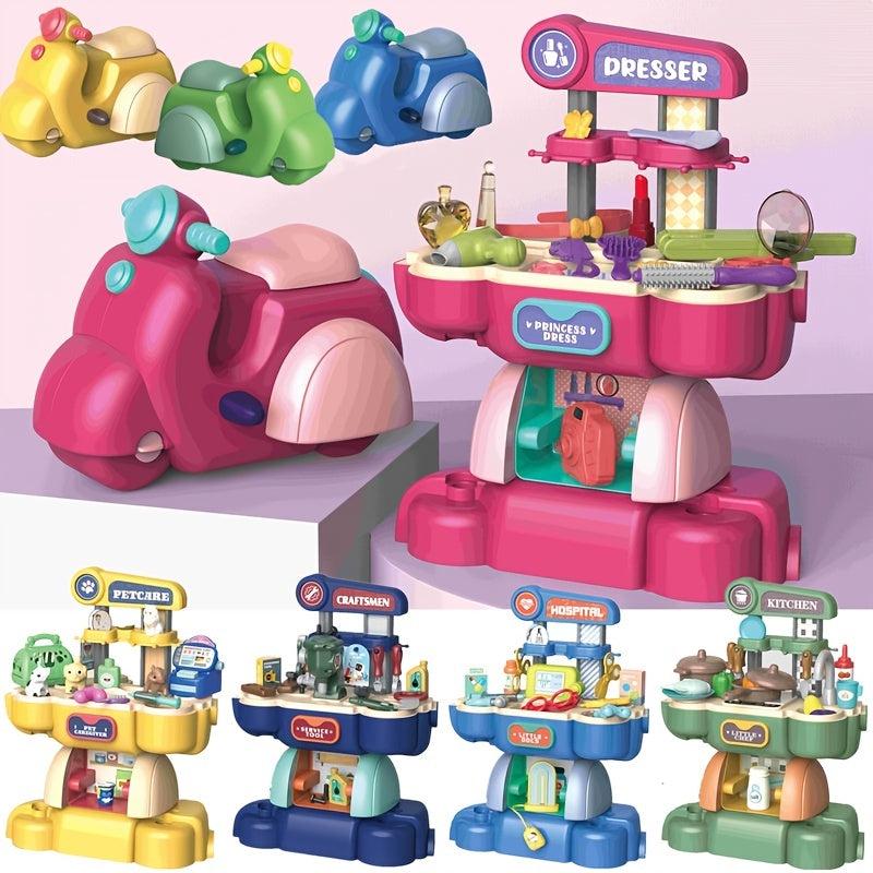 Kids 2-in-1 Pet Doctor & Kitchen Play Set
