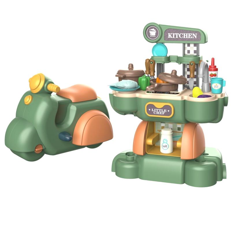 Kids 2-in-1 Pet Doctor & Kitchen Play Set