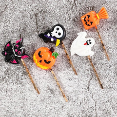 Funny Halloween Hair Clip Set - Bat Pumpkin Ghost Skull Hair Accessories