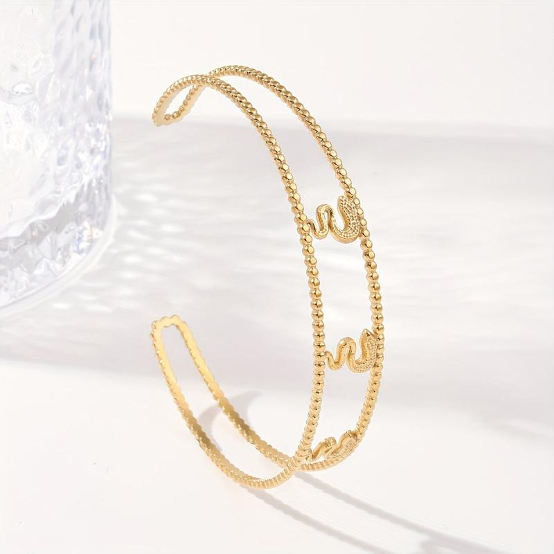 Custom Engraved Stainless Steel Bangle Bracelet