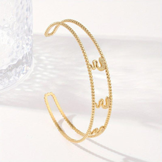 Custom Engraved Stainless Steel Bangle Bracelet