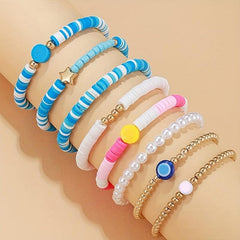 Smile Heart Shaped Pearl Bracelet Creative Birthday Gift