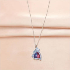 Animal Wolf Head Pendant Necklace Gift For Daughter Son