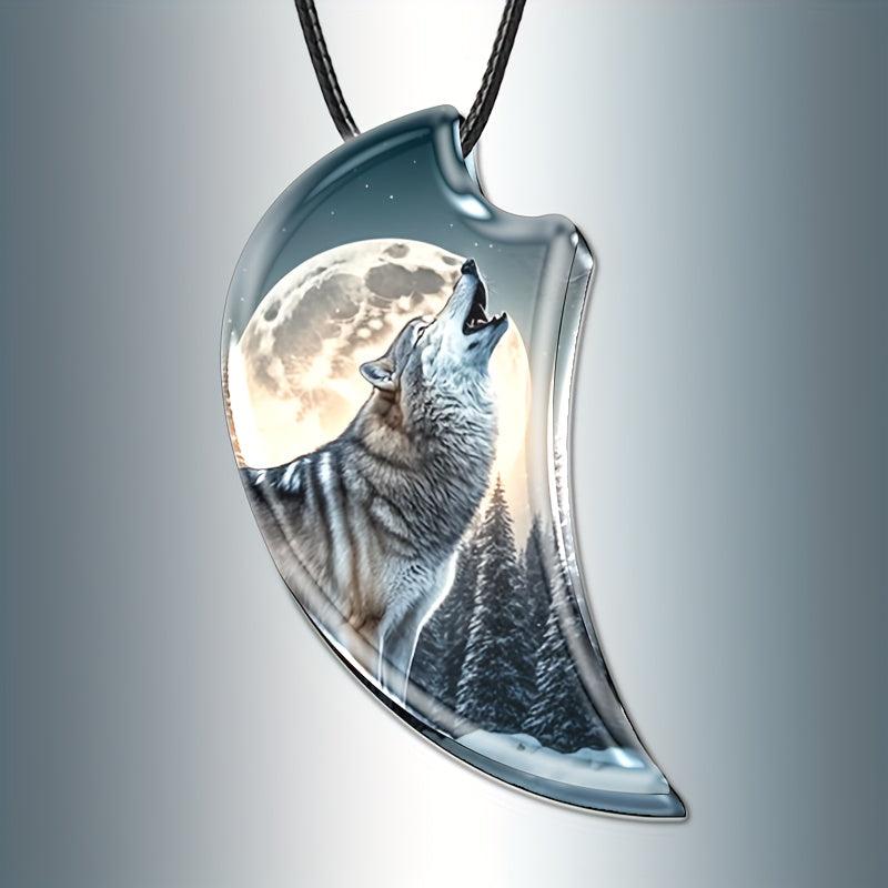 Creative Wolf Pendant Necklace Toy Gift For Daughter Boys Girls