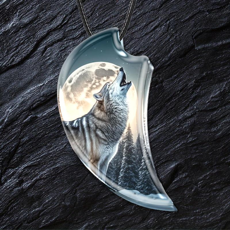 Creative Wolf Pendant Necklace Toy Gift For Daughter Boys Girls