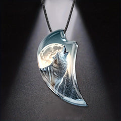 Creative Wolf Pendant Necklace Toy Gift For Daughter Boys Girls