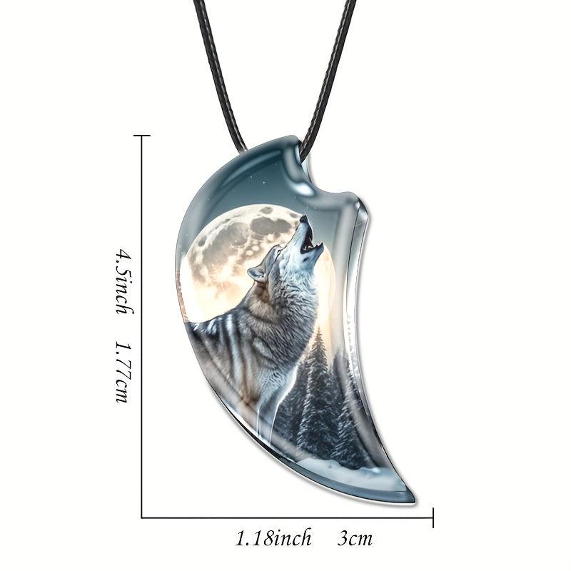 Creative Wolf Pendant Necklace Toy Gift For Daughter Boys Girls