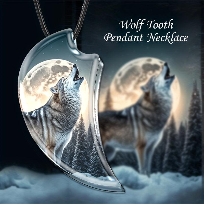 Creative Wolf Pendant Necklace Toy Gift For Daughter Boys Girls