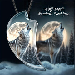 Creative Wolf Pendant Necklace Toy Gift For Daughter Boys Girls