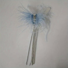 Butterfly Hairpin Mermaid Concubine 3D Feather Headwear