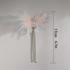 Butterfly Hairpin Mermaid Concubine 3D Feather Headwear