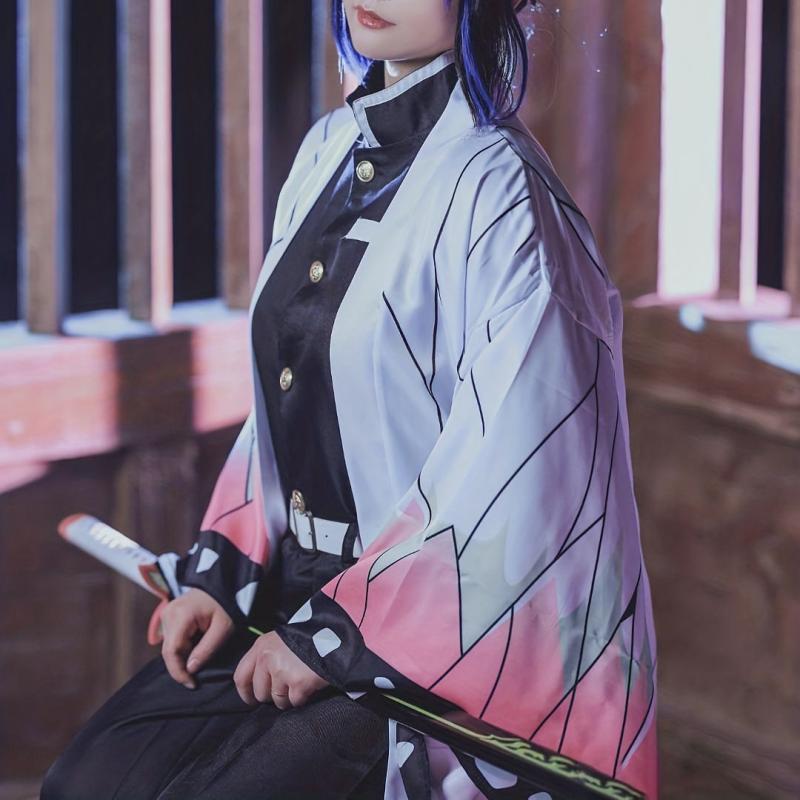 Adult Anime Halloween Costume Cosplay Butterfly Kimono Set