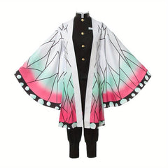 Adult Anime Halloween Costume Cosplay Butterfly Kimono Set