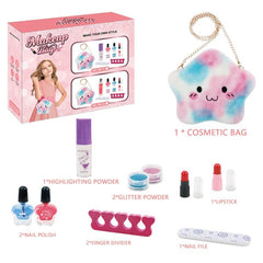 Kids Makeup Kit For Girls Washable Makeup Set Toy With Real Cosmetic Case