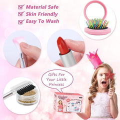 Kids Makeup Kit For Girls Washable Makeup Set Toy With Real Cosmetic Case