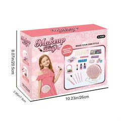 Kids Makeup Kit For Girls Washable Makeup Set Toy With Real Cosmetic Case