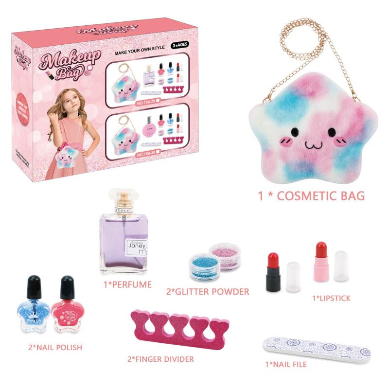 Kids Makeup Kit For Girls Washable Makeup Set Toy With Real Cosmetic Case