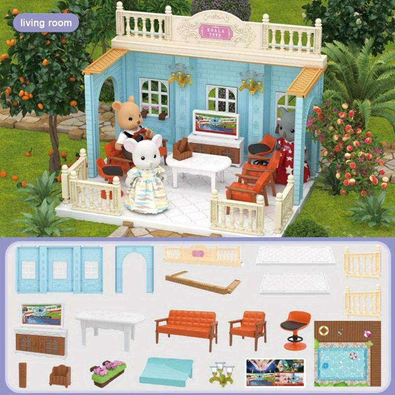 Koala Town 1 12 Tiny House Model Dollhouse Perfect Pretend Play Toys for Girls