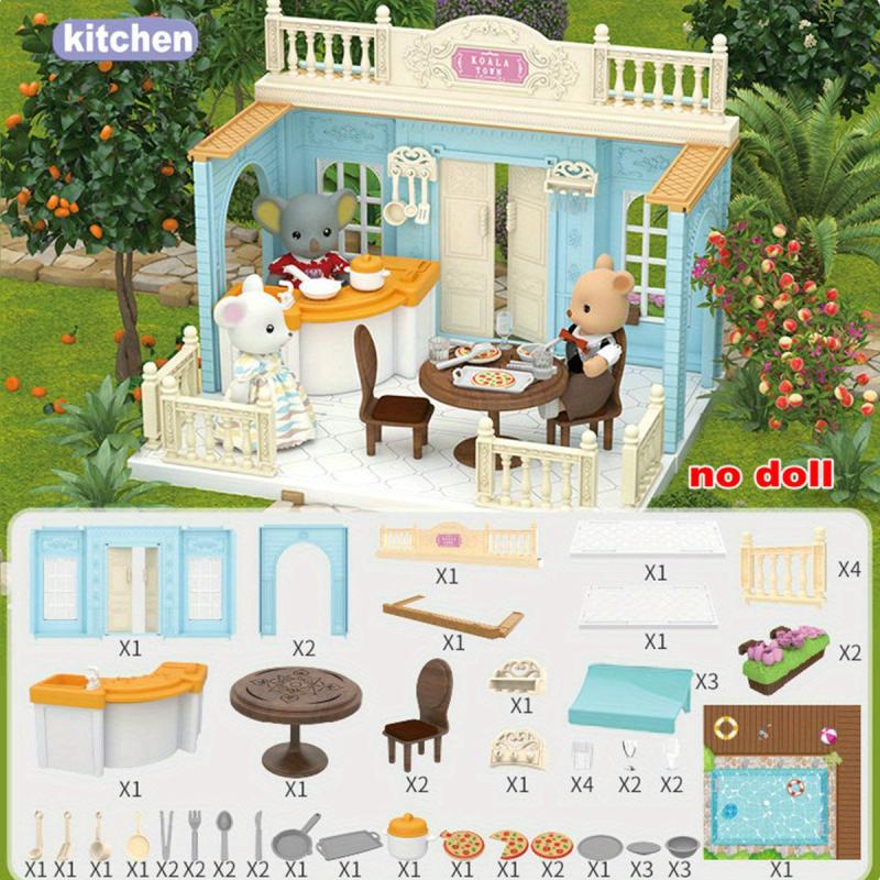 Koala Town 1 12 Tiny House Model Dollhouse Perfect Pretend Play Toys for Girls