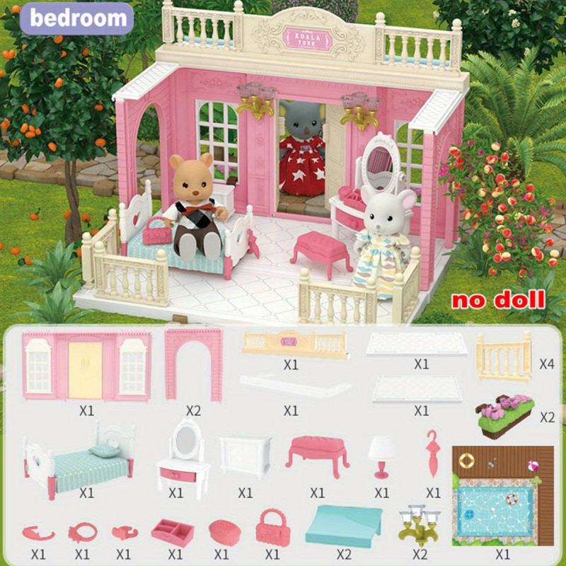 Koala Town 1 12 Tiny House Model Dollhouse Perfect Pretend Play Toys for Girls