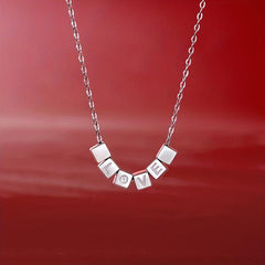 Moissanite Necklace 925 Sterling Silver Pendant Chain Jewelry Decoration Gift