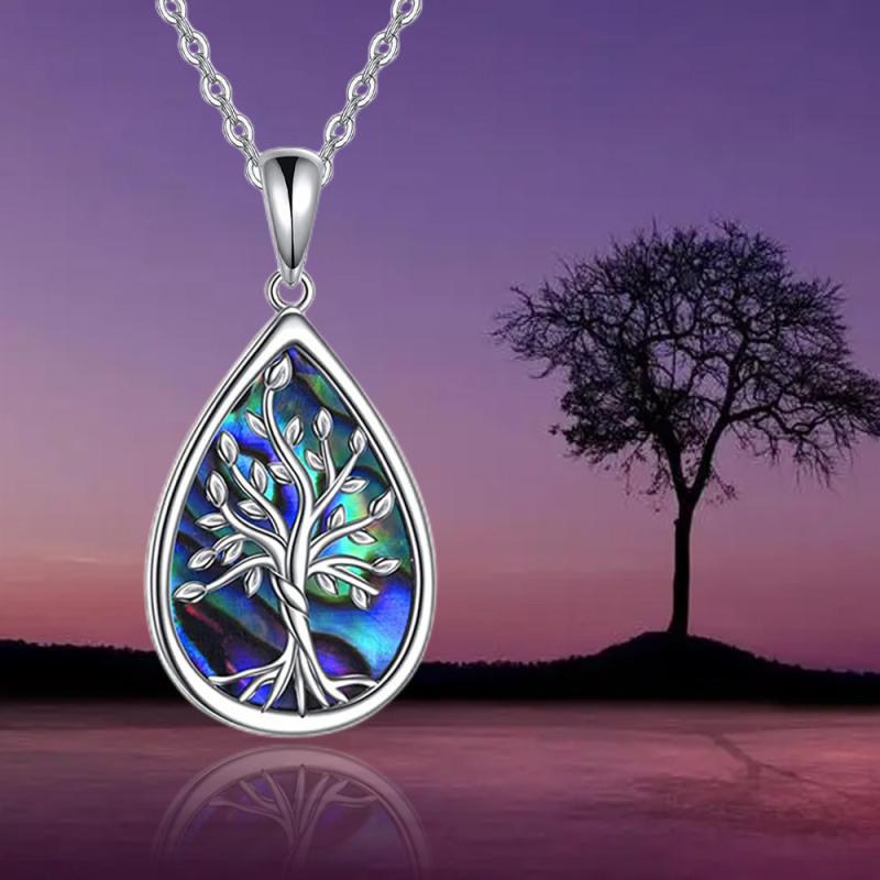 Tree Of Life Water Drop Necklace For Ladies & Girls Gift