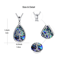 Tree Of Life Water Drop Necklace For Ladies & Girls Gift