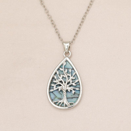 Tree Of Life Water Drop Necklace For Ladies & Girls Gift