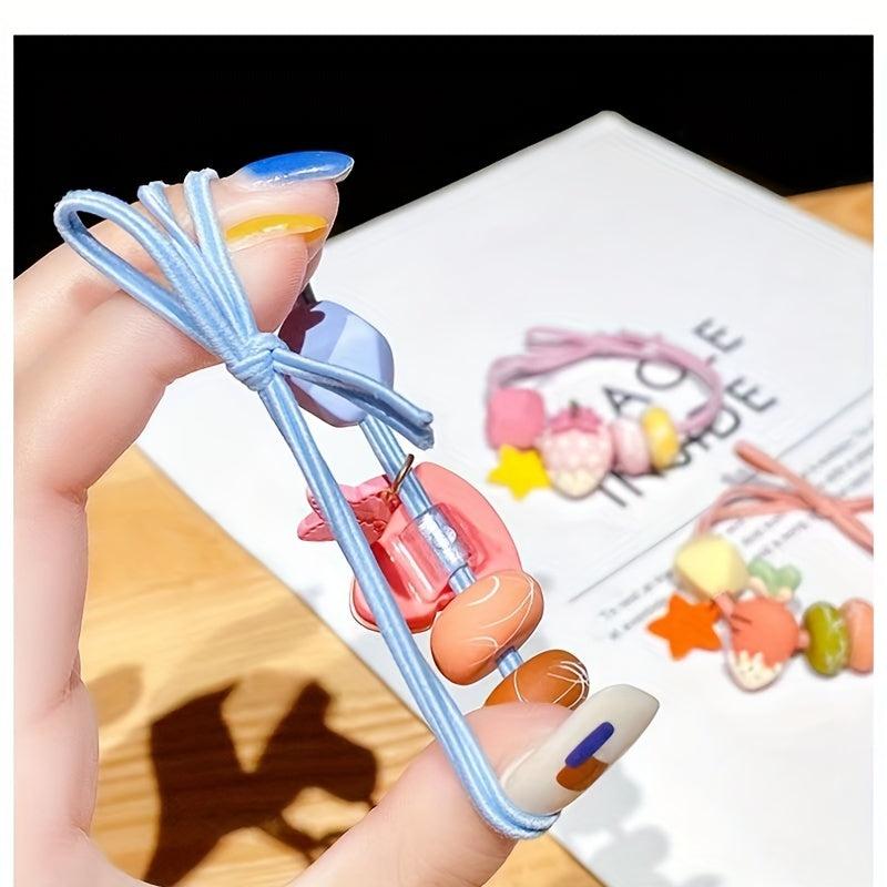 Colorful Fruit Scrunchie Hair Rope Children's Hair Ring