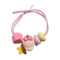 Colorful Fruit Scrunchie Hair Rope Children's Hair Ring