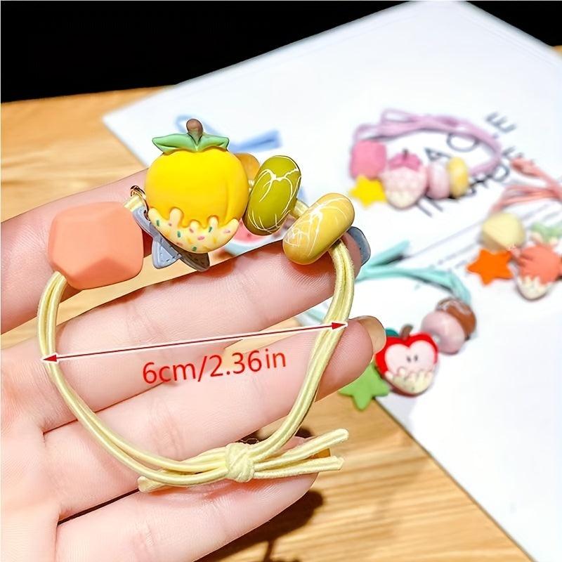 Colorful Fruit Scrunchie Hair Rope Children's Hair Ring