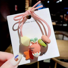 Colorful Fruit Scrunchie Hair Rope Children's Hair Ring