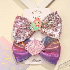 Rain Elf Butterfly Wings Mermaid Shell Clip Girl Suit Hairpin