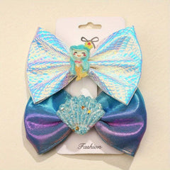 Rain Elf Butterfly Wings Mermaid Shell Clip Girl Suit Hairpin
