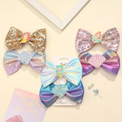 Rain Elf Butterfly Wings Mermaid Shell Clip Girl Suit Hairpin
