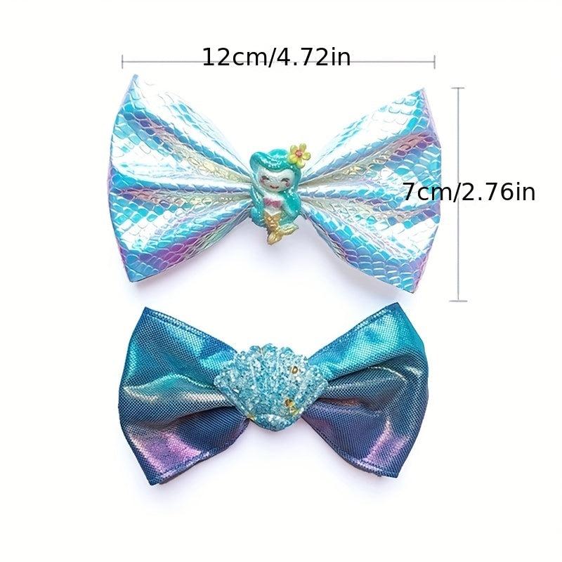 Rain Elf Butterfly Wings Mermaid Shell Clip Girl Suit Hairpin
