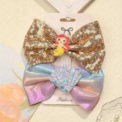 Rain Elf Butterfly Wings Mermaid Shell Clip Girl Suit Hairpin