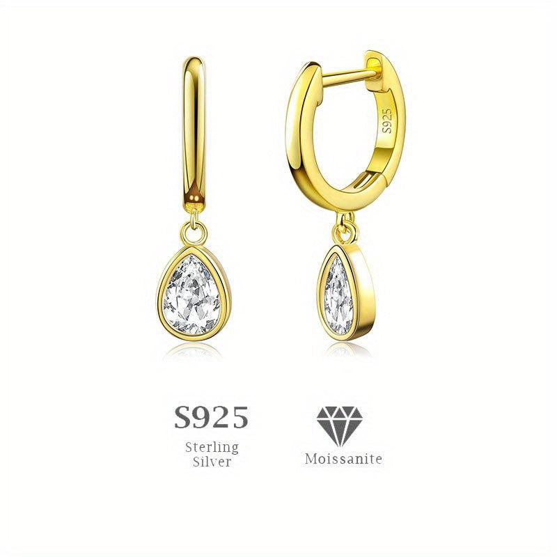 Golden Plated Silvery Hoop Earrings for Women