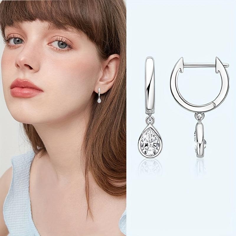 Golden Plated Silvery Hoop Earrings for Women