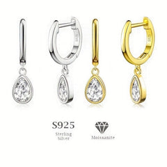 Golden Plated Silvery Hoop Earrings for Women