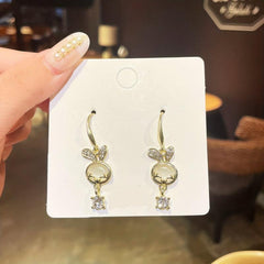 Opal Little Rabbit Pendant Earrings