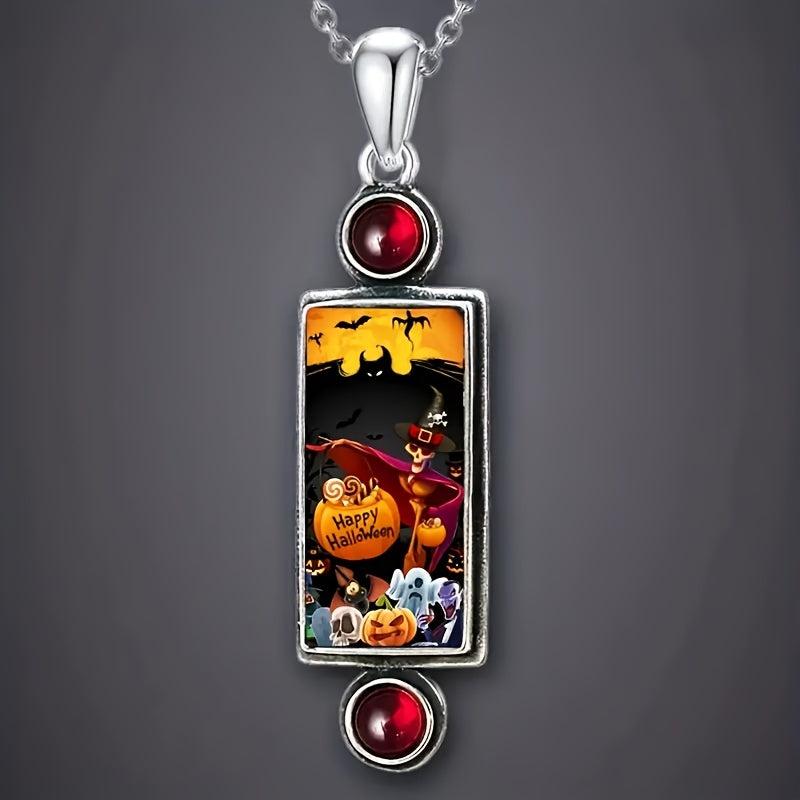 Cartoon Pumpkin Skull Horror Pendant Necklace Girls Halloween Jewelry Holiday